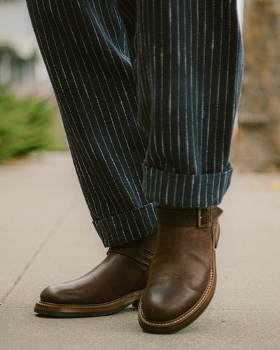 Wabash Engineer Boots - Burnt Burgundy Ezo Deerskin