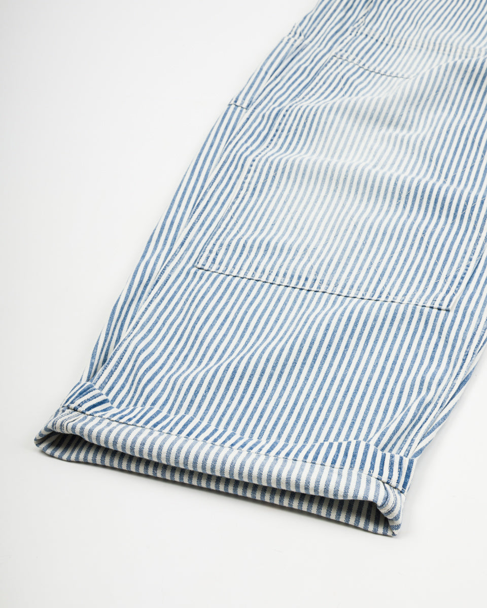 10oz HICKOREE Stripe ZIPPER Wide LUMBER Pants - Hickoree