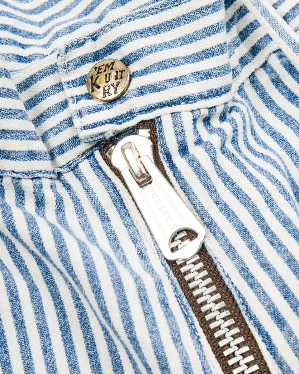 Kapital 10oz HICKOREE Stripe ZIPPER Wide LUMBER Pants - Hickoree - Standard & Strange