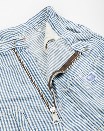 Kapital 10oz HICKOREE Stripe ZIPPER Wide LUMBER Pants - Hickoree - Standard & Strange