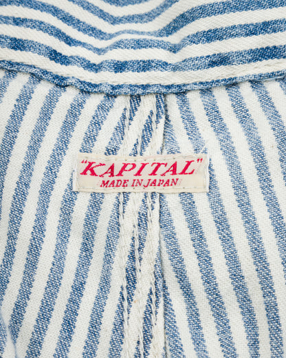Kapital 10oz HICKOREE Stripe ZIPPER Wide LUMBER Pants - Hickoree - Standard & Strange