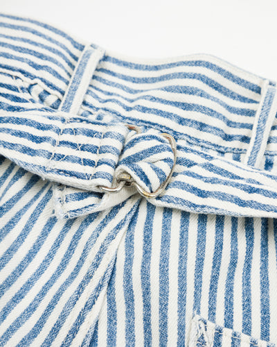 Kapital 10oz HICKOREE Stripe ZIPPER Wide LUMBER Pants - Hickoree - Standard & Strange