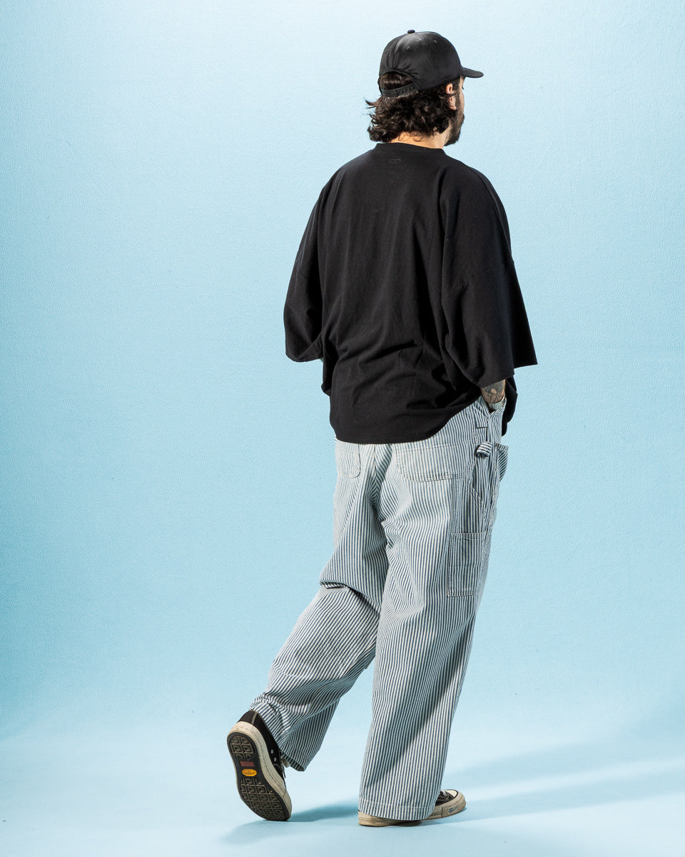 10oz HICKOREE Stripe ZIPPER Wide LUMBER Pants - Hickoree