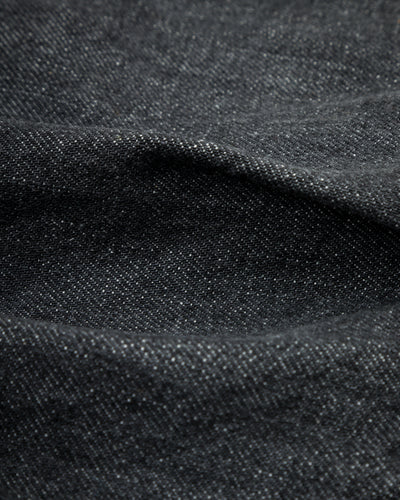 Kapital 11.5oz BLKxECR Denim GYPSY Cropped Drizzler JKT - Black x Ecru 1 - Standard & Strange