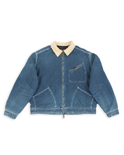 11.5oz Denim BONE Lining Reversible ZIP-UP Work JKT - PRO