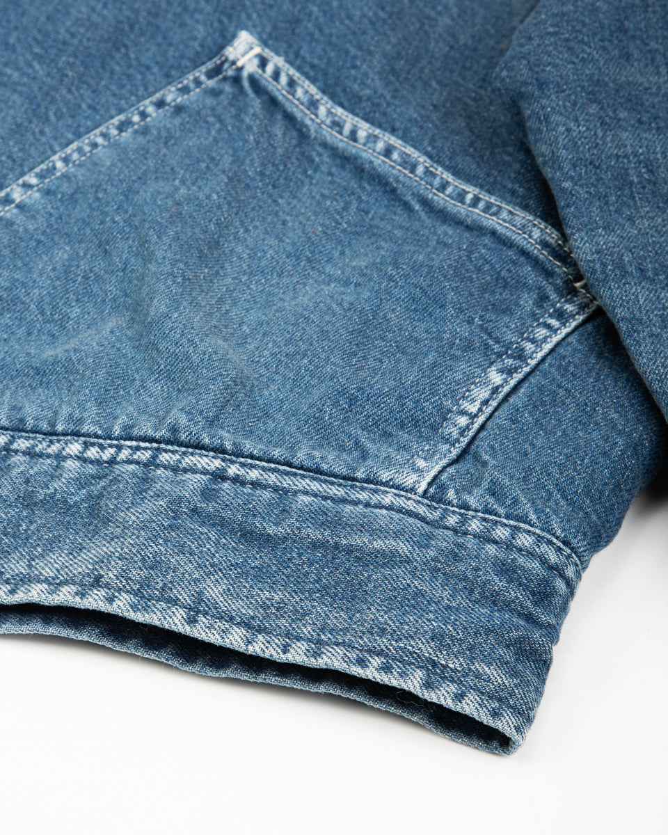 11.5oz Denim BONE Lining Reversible ZIP-UP Work JKT - PRO