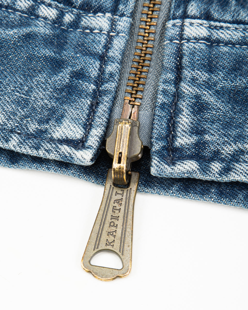 11.5oz Denim BONE Lining Reversible ZIP-UP Work JKT - PRO