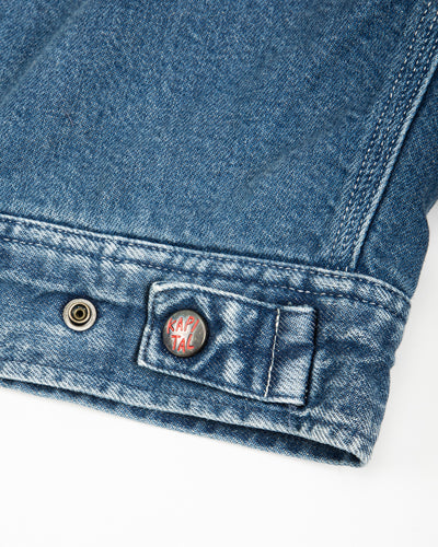 11.5oz Denim BONE Lining Reversible ZIP-UP Work JKT - PRO