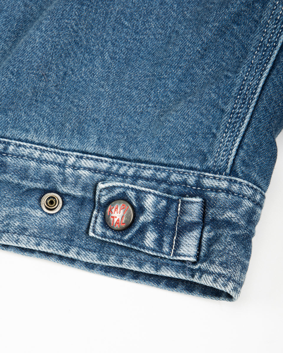 11.5oz Denim BONE Lining Reversible ZIP-UP Work JKT - PRO