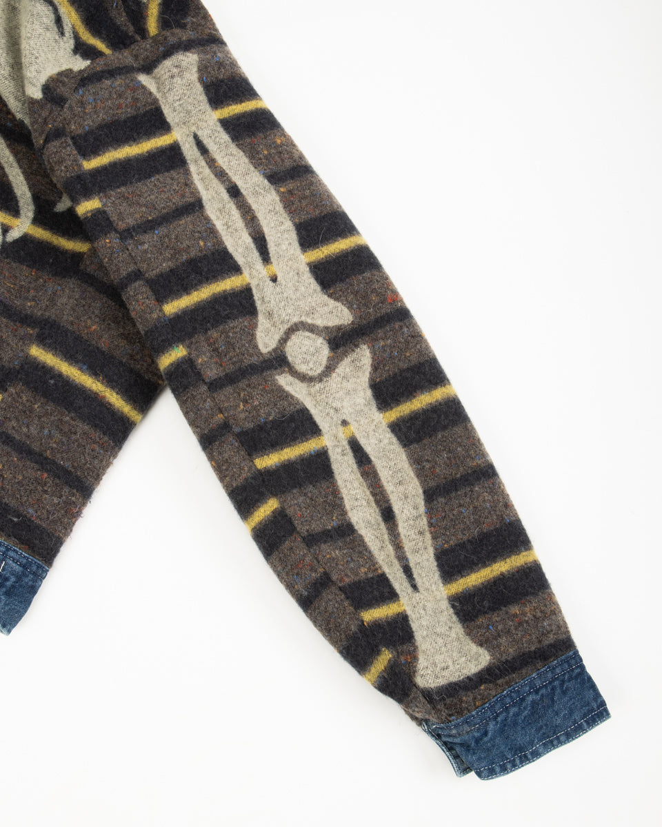 11.5oz Denim BONE Lining Reversible ZIP-UP Work JKT - PRO