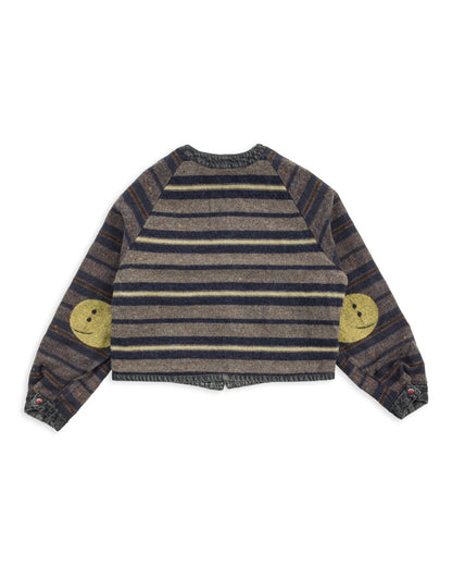 Kapital 11.5 oz Denim RAINBOWY Lining Railroad JKT - Black/Ecru - Standard & Strange