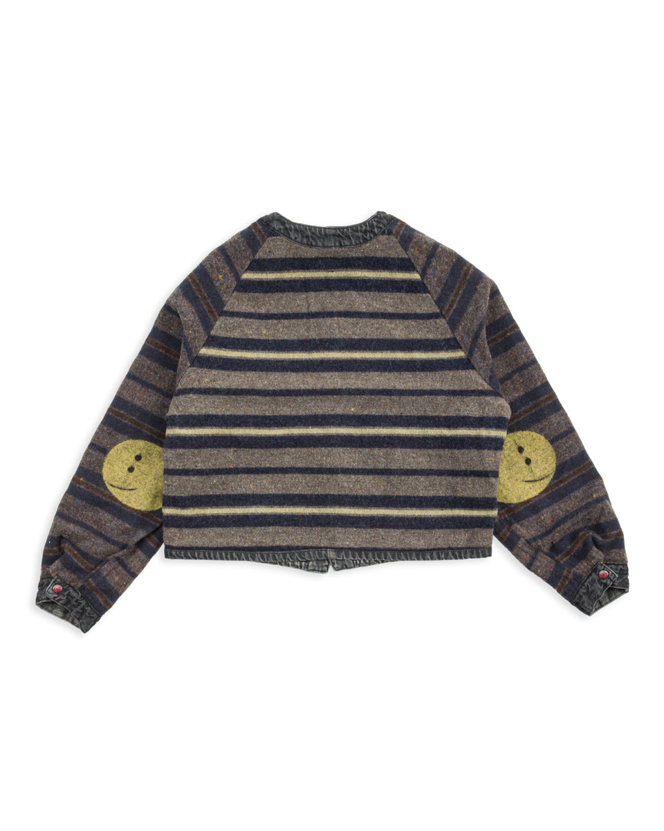 Kapital 11.5 oz Denim RAINBOWY Lining Railroad JKT - Black/Ecru - Standard & Strange