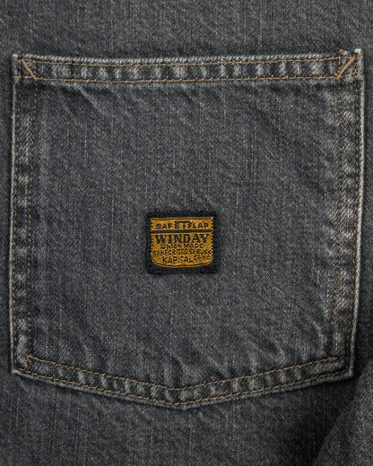 Kapital 11.5 oz Denim RAINBOWY Lining Railroad JKT - Black/Ecru - Standard & Strange