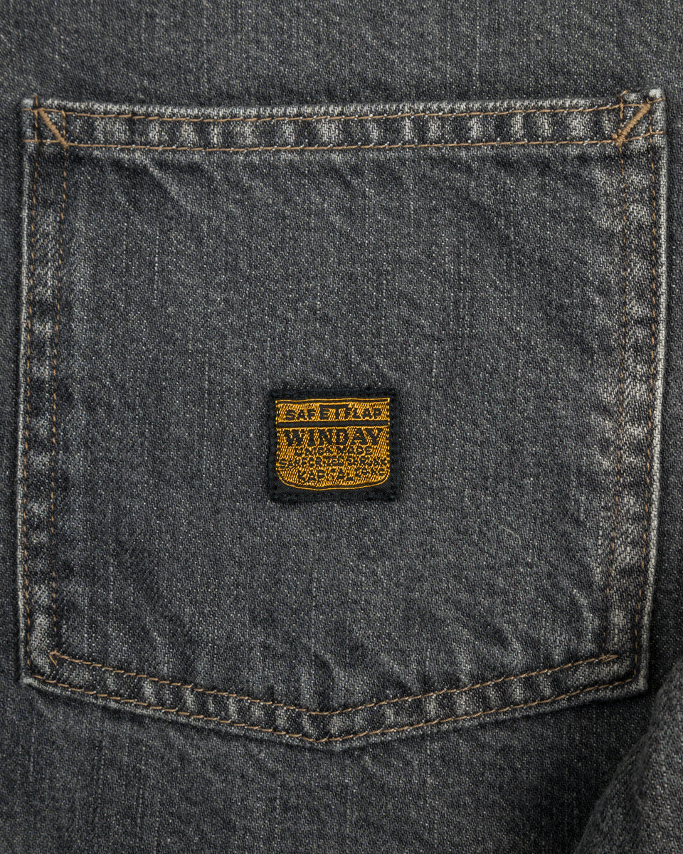 Kapital 11.5 oz Denim RAINBOWY Lining Railroad JKT - Black/Ecru - Standard & Strange