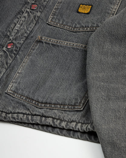 Kapital 11.5 oz Denim RAINBOWY Lining Railroad JKT - Black/Ecru - Standard & Strange