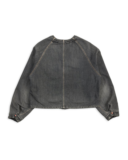 Kapital 11.5 oz Denim RAINBOWY Lining Railroad JKT - Black/Ecru - Standard & Strange