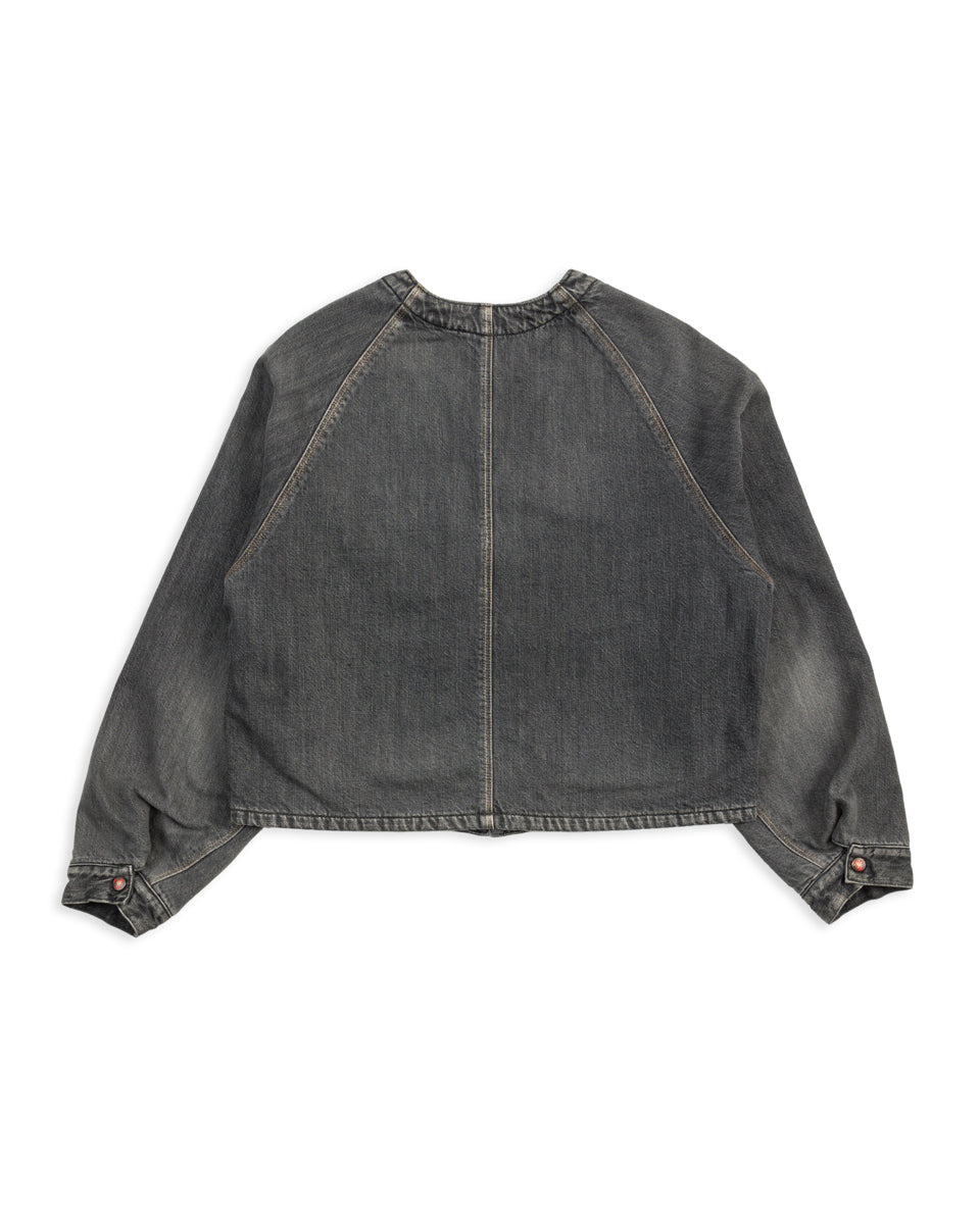 Kapital 11.5 oz Denim RAINBOWY Lining Railroad JKT - Black/Ecru - Standard & Strange