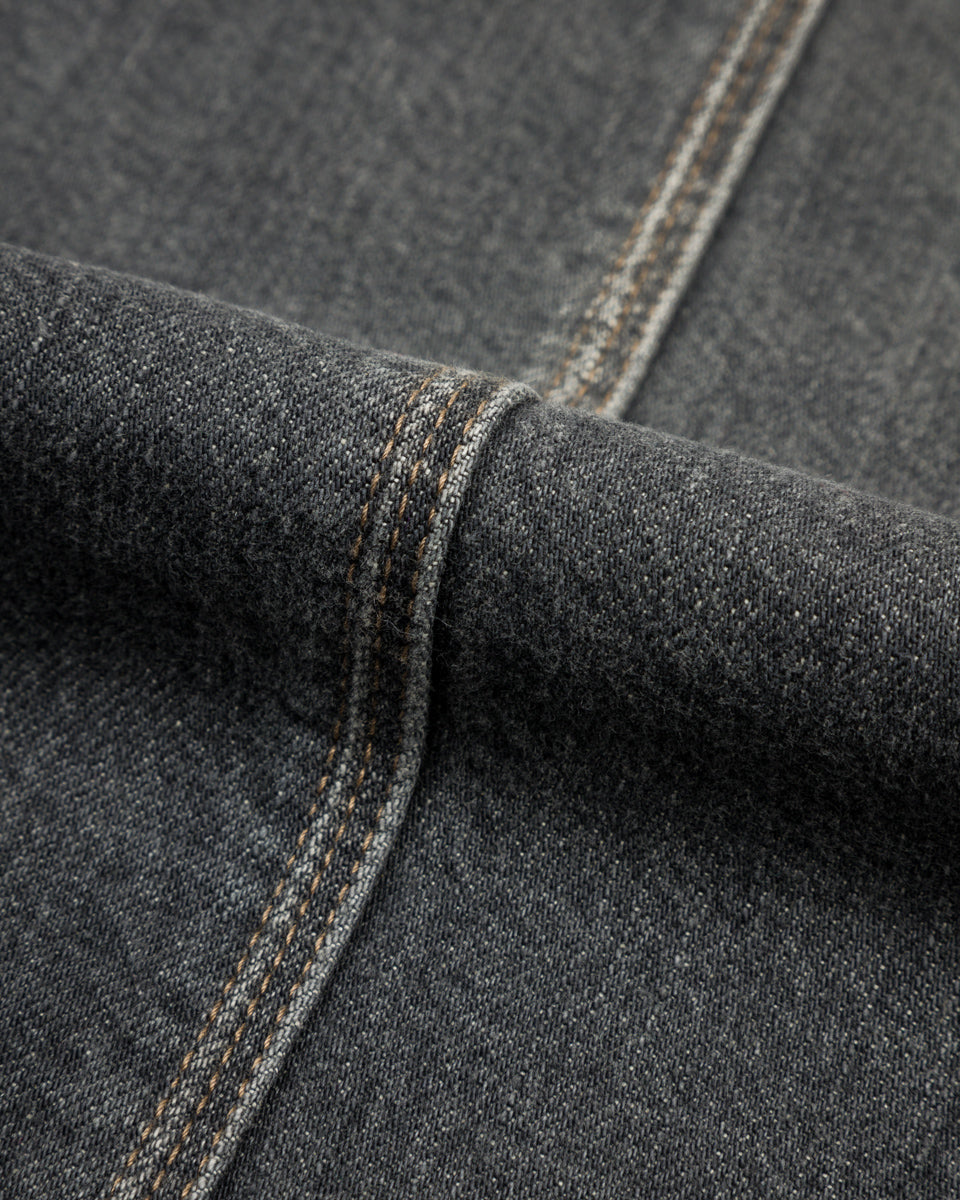 Kapital 11.5 oz Denim RAINBOWY Lining Railroad JKT - Black