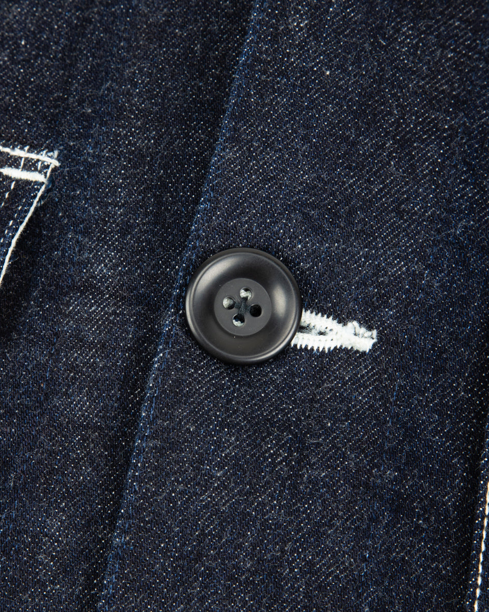 12oz Denim Large Pointed Collar BELL Coverall - IDG