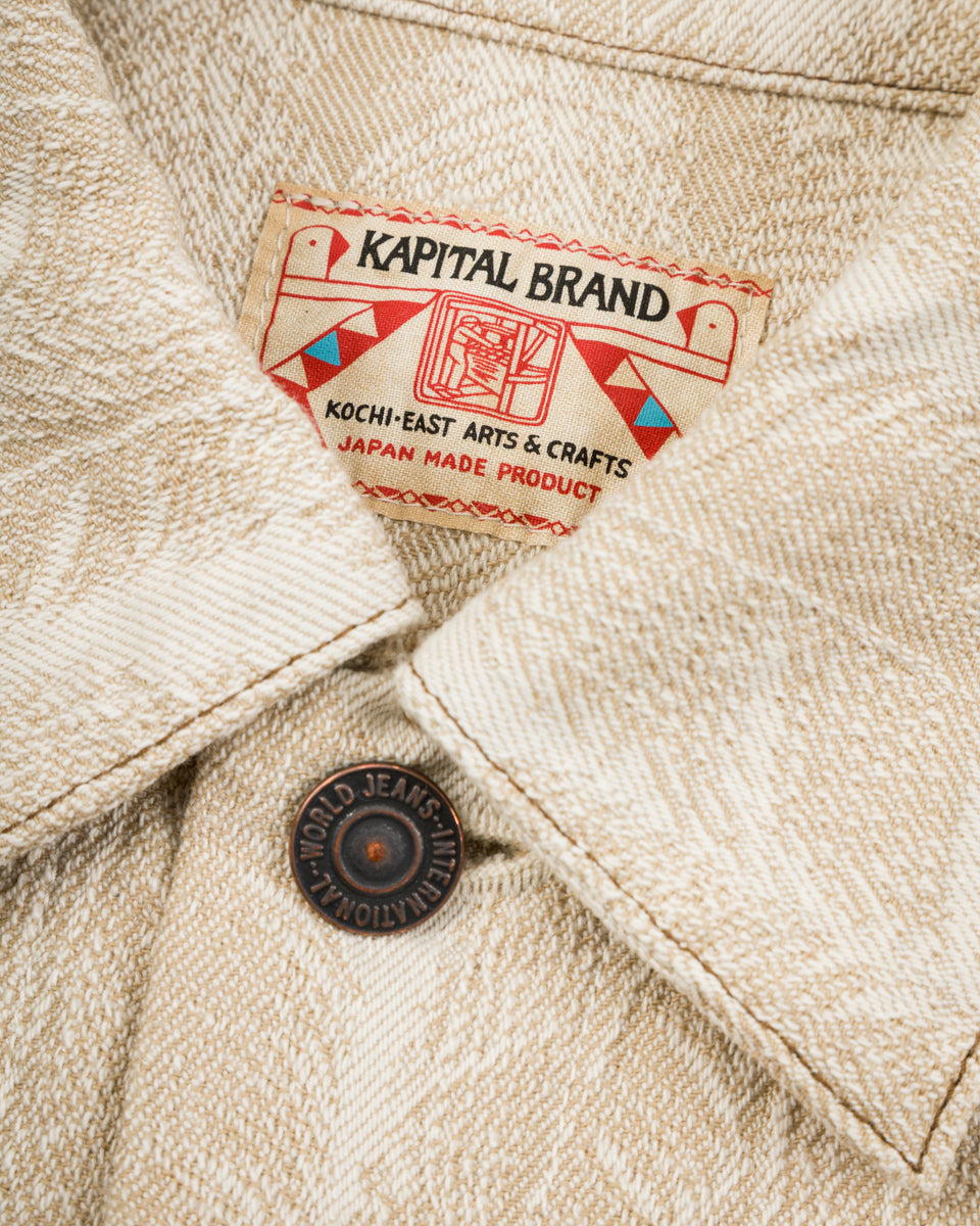 Kapital 12oz MAGPIE Denim 3rd JKT (Ladies) - Ecru 1 - Standard & Strange