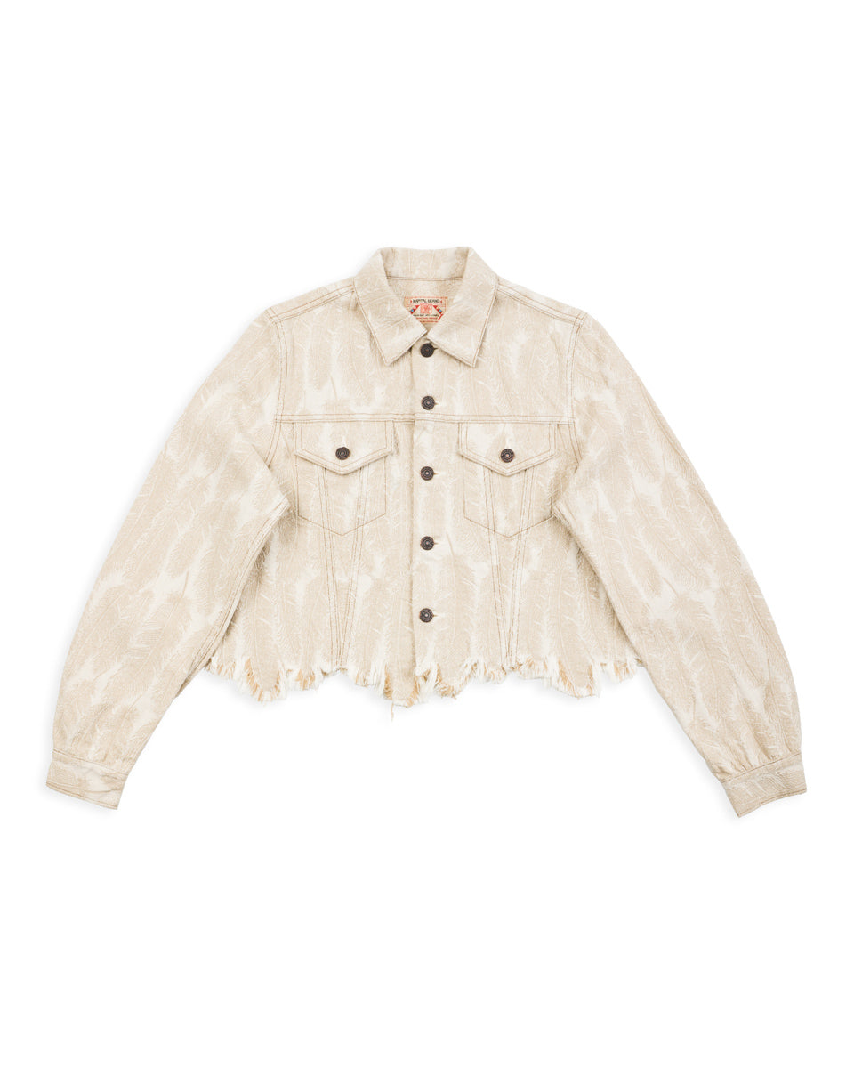 Kapital 12oz MAGPIE Denim 3rd JKT (Ladies) - Ecru 1 - Standard & Strange