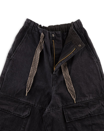 Kapital 14oz BLKxBLK Denim NOUVELLE Shuttle Pants - Green - Standard & Strange