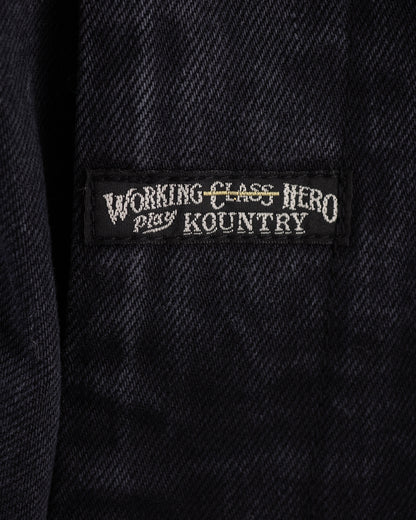 Kapital 14oz BLKxBLK Denim NOUVELLE Shuttle Pants - Green - Standard & Strange