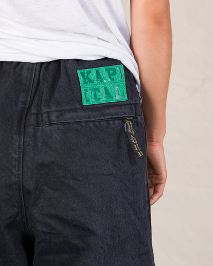 Kapital 14oz BLKxBLK Denim NOUVELLE Shuttle Pants - Green - Standard & Strange