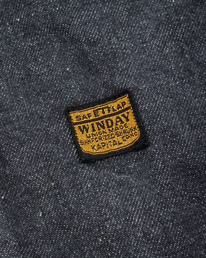 Kapital 14oz BLKxECR Denim T-Back Drizzler JKT - Black x Ecru - Standard & Strange