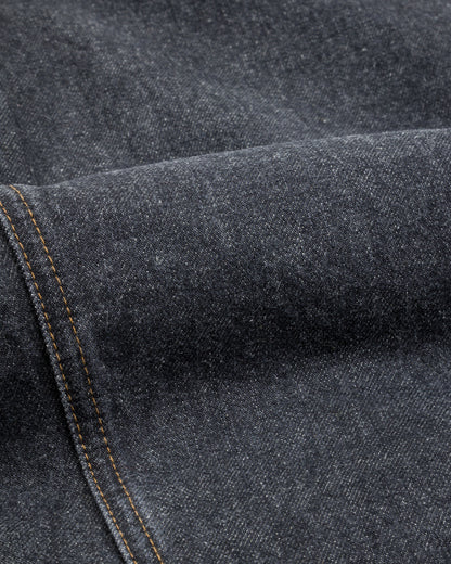 Kapital 14oz BLKxECR Denim T-Back Drizzler JKT - Black x Ecru - Standard & Strange