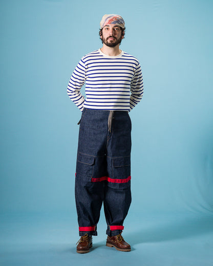 Kapital 14oz Denim NOUVELLE Shuttle Pants - IDG 3 - Standard & Strange