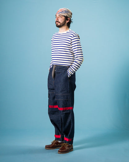 Kapital 14oz Denim NOUVELLE Shuttle Pants - IDG 3 - Standard & Strange