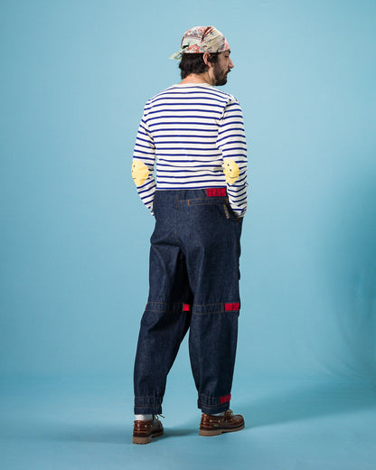 Kapital 14oz Denim NOUVELLE Shuttle Pants - IDG 3 - Standard & Strange