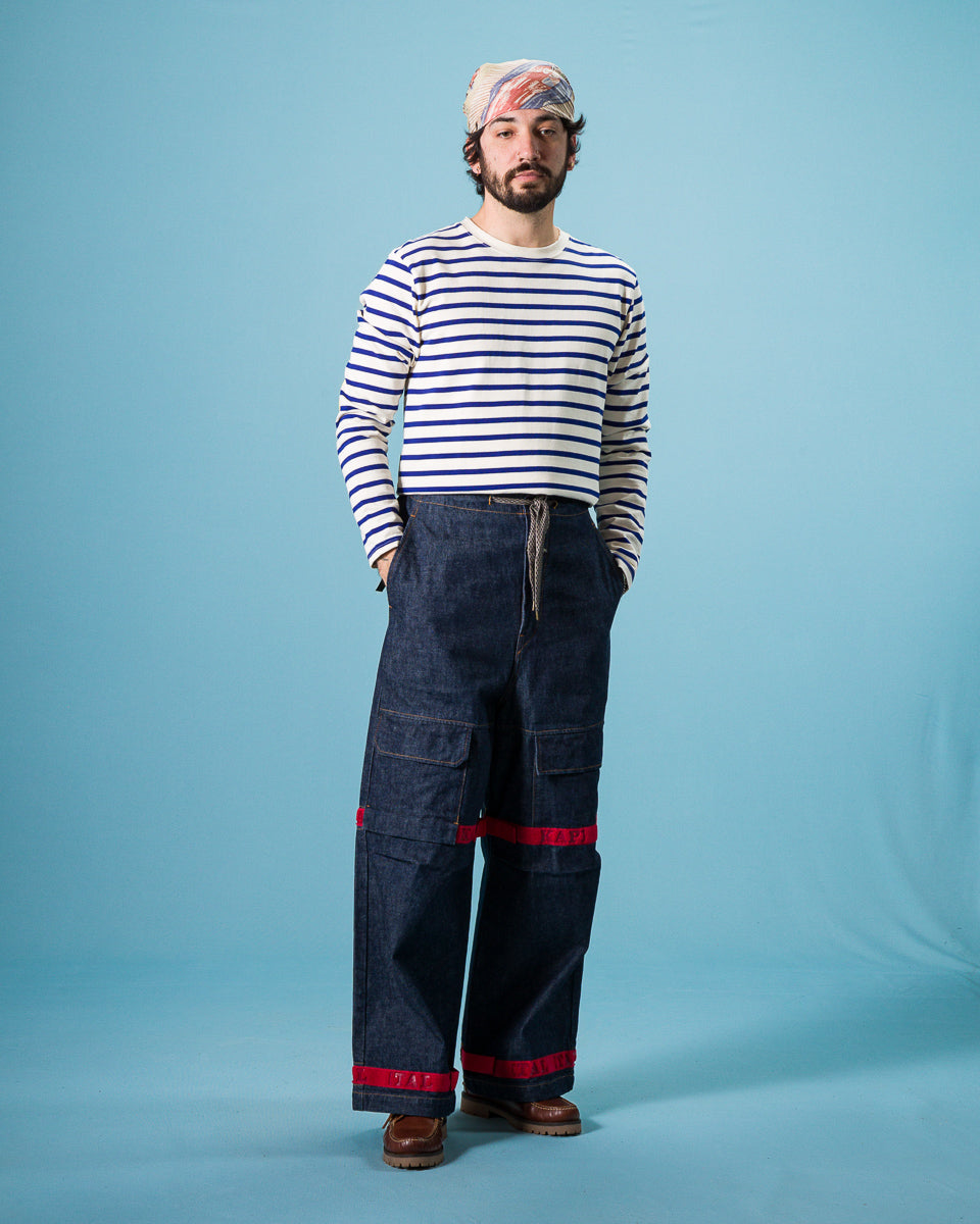 Kapital 14oz Denim NOUVELLE Shuttle Pants - IDG 3 - Standard & Strange