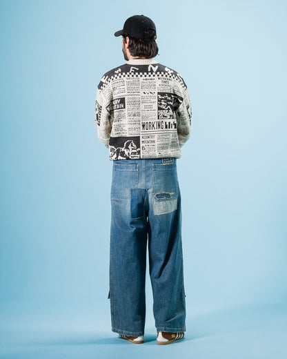 Kapital 14oz Denim W-Knee EASY Baggy Pants(DIXIE LUMBER REMAKE) - PRO - Standard & Strange