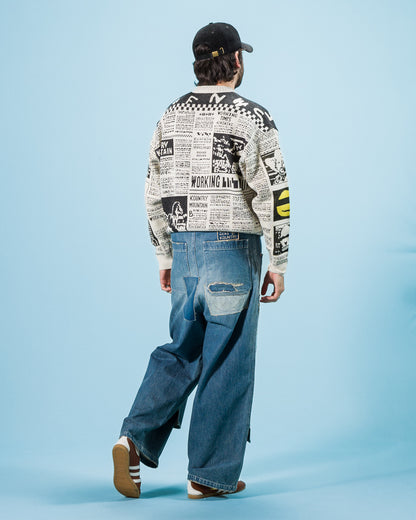 Kapital 14oz Denim W-Knee EASY Baggy Pants(DIXIE LUMBER REMAKE) - PRO - Standard & Strange