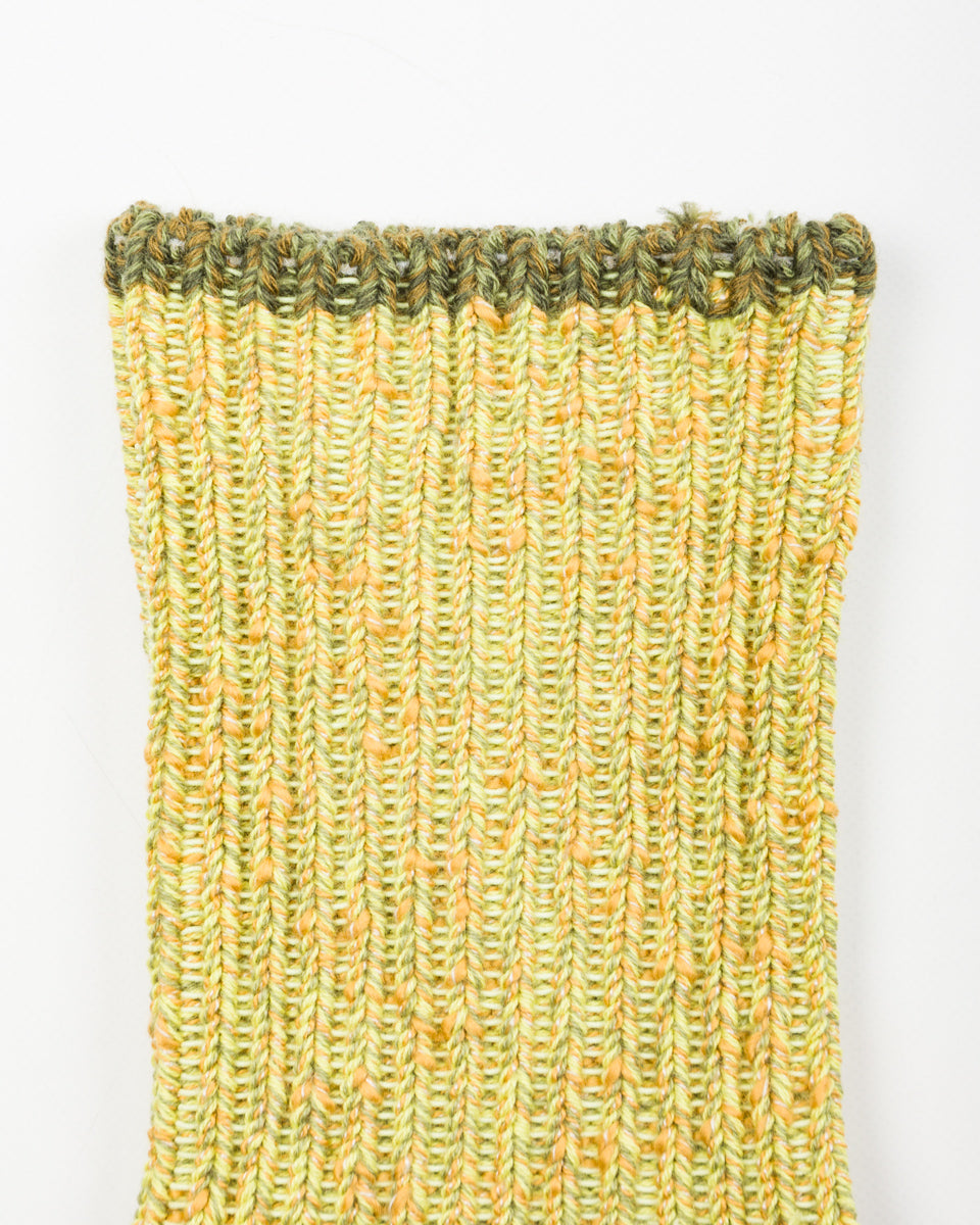 Kapital 56 Yarns Flag Stripe Socks - Khaki - Standard & Strange