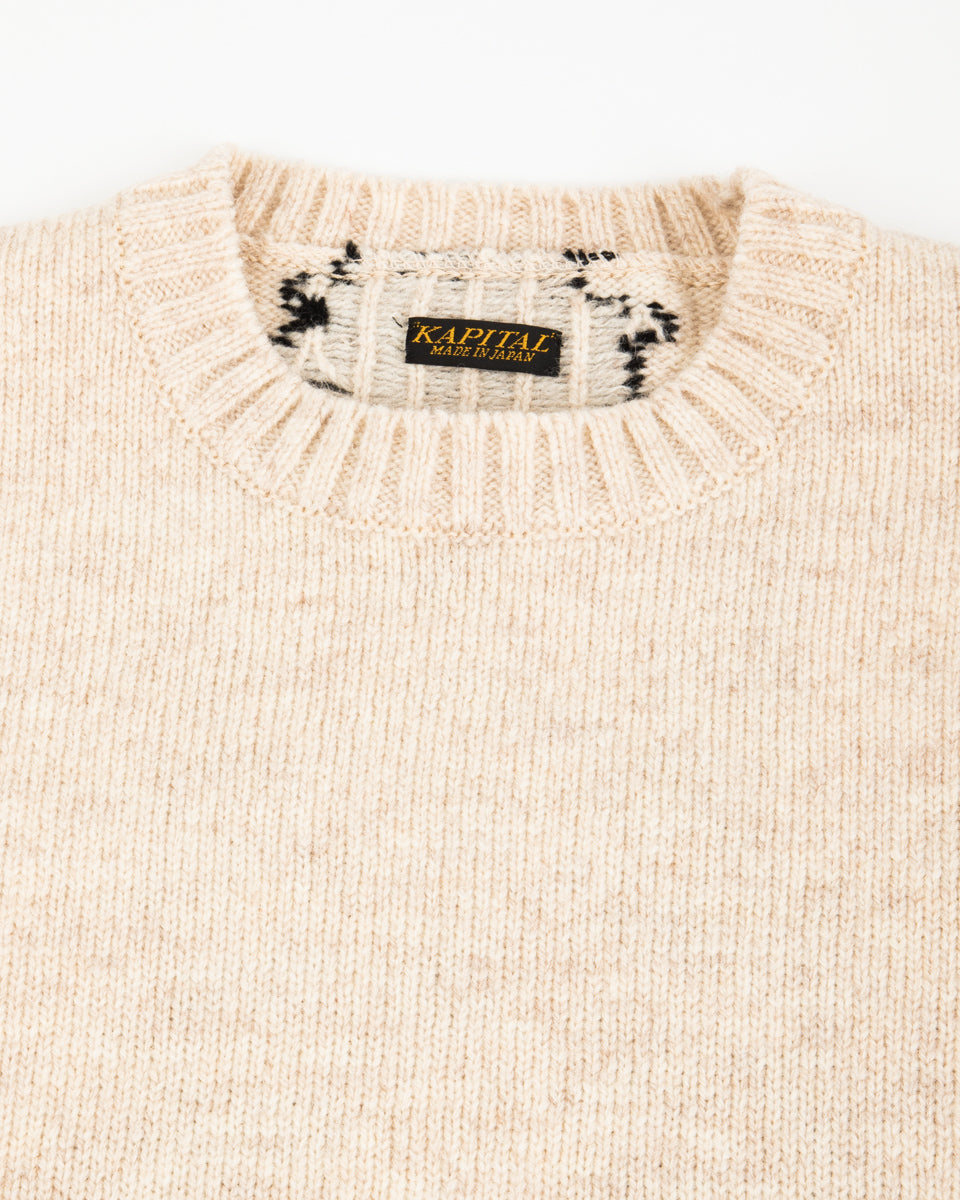 5G Wool BONE Crew Sweater - Ecru – Standard & Strange