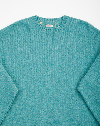 Kapital 5G Wool BONE Crew Sweater - Sax - Standard & Strange