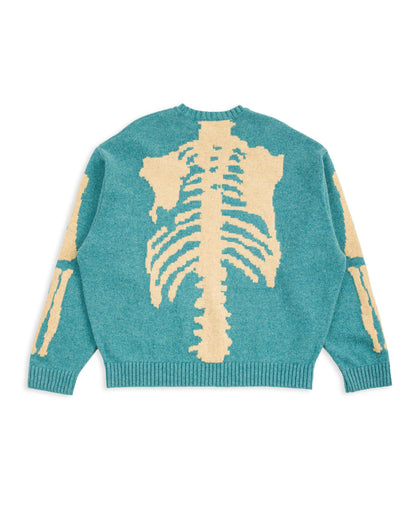 Kapital 5G Wool BONE Crew Sweater - Sax - Standard & Strange