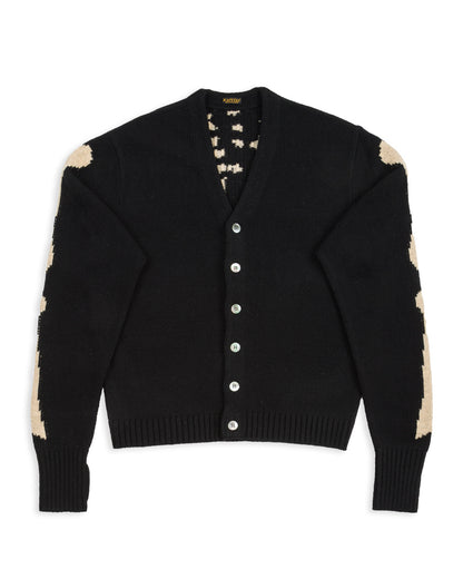 Kapital 5G Wool BONE Short Cardigan - Black 3 - Standard & Strange
