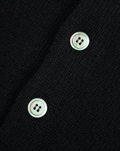 Kapital 5G Wool BONE Short Cardigan - Black 3 - Standard & Strange