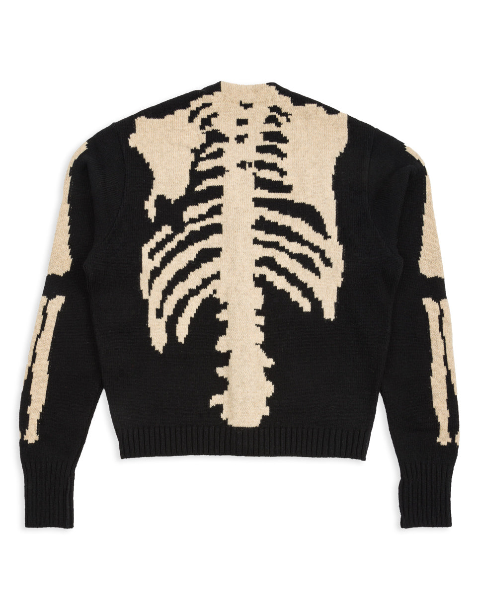Kapital 5G Wool BONE Short Cardigan - Black 3 - Standard & Strange