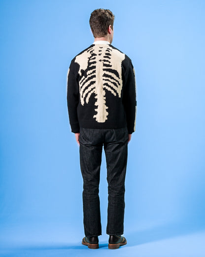 Kapital 5G Wool BONE Short Cardigan - Black 3 - Standard & Strange