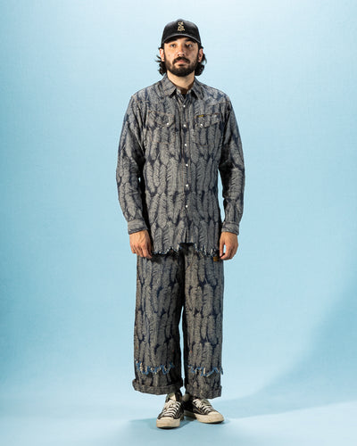 Kapital 5oz MAGPIE Denim Western Shirt - Dark - Standard & Strange