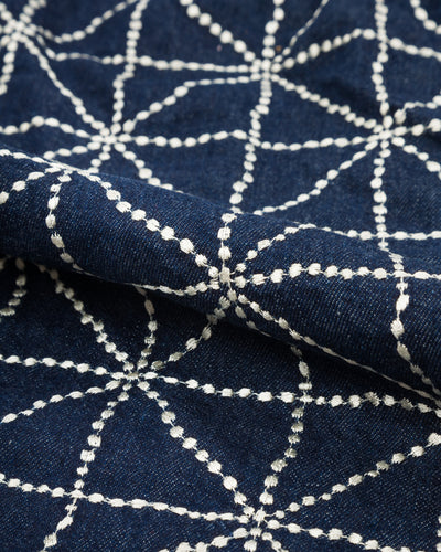 Kapital 8oz Denim FOLK-DOJO EASY Shorts - Dark - Standard & Strange