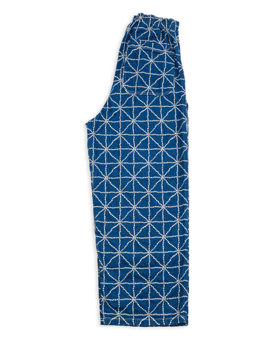 Kapital 8oz Denim FOLK DOJO W-Knee EASY Baggy Pants - Midtone - Standard & Strange