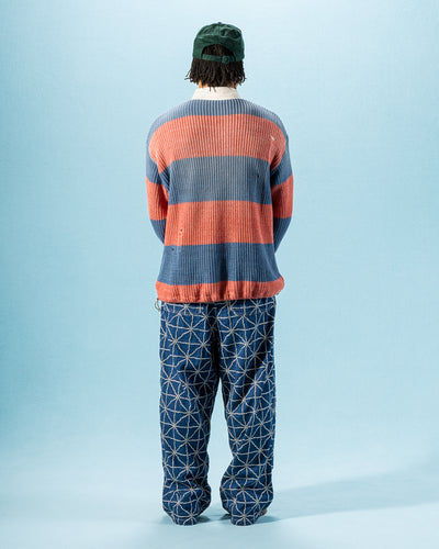 Kapital 8oz Denim FOLK DOJO W-Knee EASY Baggy Pants - Midtone - Standard & Strange