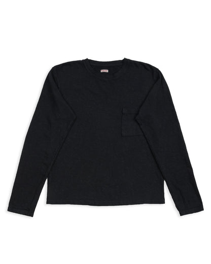Kapital AMUSE Knit Pocket Long Sleeve T - Black - Standard & Strange