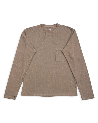 Kapital AMUSE Knit Pocket Long Sleeve T - Charcoal - Standard & Strange